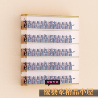 手辦收納 模型收納 泡泡瑪特展示盒盲盒掛墻架子收納手辦娃娃模型透明防塵櫃亞克力