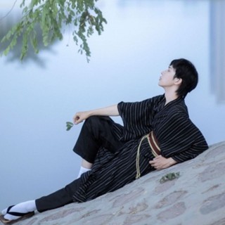 中式漢服 古風服飾 漢服男 中國風 中國風服飾 角色扮演 日本和服 男士日本和服浴衣長袍正裝傳統改良日式和風武士衣