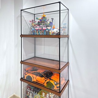 臺灣出貨 模型展示盒 模型收納盒 模型車展示 亞克力展示盒高畫質樂高收納盒高達手辦展示櫃模型積木閤金框防塵罩