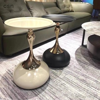 csn💗【超夯新品🔥】圓形小邊幾客廳小茶几 邊桌小蠻腰邊幾沙發邊幾客廳茶几客廳邊桌客廳邊幾小圓桌沙發邊桌咖啡桌質感