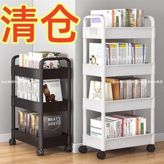 小推車儲物架置物架廚房臥室落地多層嬰兒零食移動浴室衛生間收納廚房 推車收納推車 廚房收納架 層架推車 三層推車