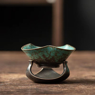 茶漏 泡茶濾器 泡茶過濾器 濾茶器 茶葉過濾器 毅陶創意蓮蓬茶漏濾茶器陶瓷過濾網茶葉茶隔大濾茶網功夫茶具配件