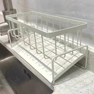 ✨桃園有貨/免運✨【17.6萬人收藏】吉百居廚房置物架水槽抹布瀝水架龍頭水池洗碗潔精鋼絲球收納神器