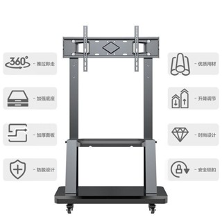 【廠家免運🚛】移動式電視架 電視機架 行動電視架 落地電視架 電視落地架 螢幕立架 顯示器支架 移動支架 雙層收納