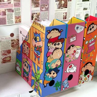 臺灣出貨✨【店鋪熱銷】蠟筆小新熱款爆款小紅書同款書立收納置物架桌面整理書架卡通可愛 繁星快樂屋✨