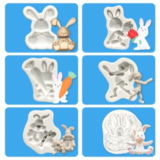 臺灣熱銷 庫復活雙彩蛋兔子矽膠模具 雞蛋巧克力模具蠟燭石膏樹脂粘土模具