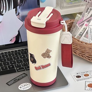 【本土倉速發！ 品質保證 發票】2024新款水杯316不銹鋼保溫杯高顔值食品級咖啡杯便攜隨行吸管杯