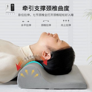 YOUYV|頸椎牽引枕助睡眠床上頸椎枕專用海綿枕芯成人枕頭深睡眠護頸枕dd423