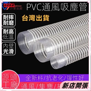 全網最低價🔥PVC藍色吸塵管 塑膠波紋軟管 通風管道 工業排風軟管 橡膠排煙塑筋管121