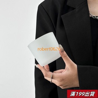 0425 【高透玻璃】ins風超薄磨砂杯家用水杯簡約雞尾飲品杯日式薄底冰球杯咖啡杯