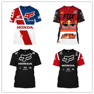 2021夏季短袖FOX摩托車越野機車服賽車服戶外運動衣騎行服輪滑服短袖速幹上衣車衣 T恤
