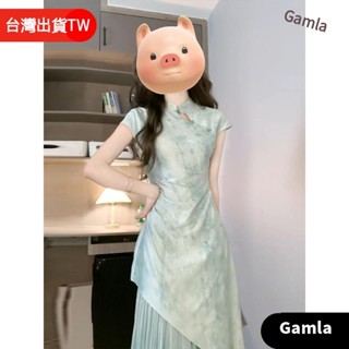 店長推薦💖nicer 【送髮簪】改良式旗袍 改良旗袍 S-2XL 旗袍 新中式女裝 長旗袍 洋裝 2025 改良式旗袍