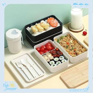 【臺灣出貨+發票】日式竹蓋飯盒可進爐上班族分格塑膠學生保溫便噹盒送飯保鮮盒（賣場精選）