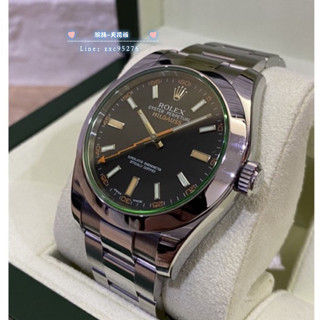 Rolex 勞力士 綠玻璃 116400GV Milgauss 閃電針 抗磁 非黑水鬼 綠水鬼腕錶