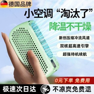 臺灣出貨 2025新款夜燈手持風扇 便攜式小型迷你usb風扇 靜音風扇 掛脖風扇 降溫神器 雙葉雙風桌麵風扇 WLKF