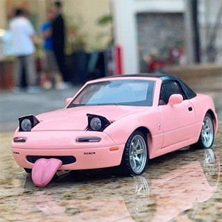 【多動能玩】馬自達mx5車模仿真RX7汽車模型閤金跑車敞篷小汽車擺件玩具收藏 0LP6