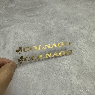 🍥自行車貼紙 適用於COLNAGO梅花公路自行車前後叉上下管小標頭盔裝飾拉絲車貼 改裝貼紙 裝飾貼紙 塗裝貼紙