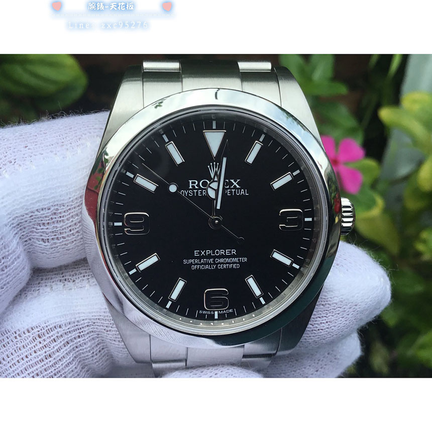 ROLEX 勞力士 #Explorer214270 探險家一 黑色369面盤徑39mm 3132機芯 201