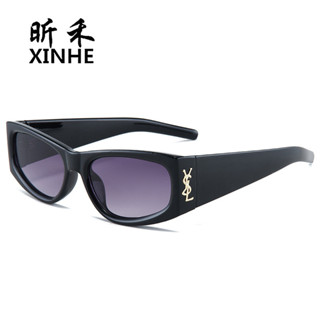✨臺灣出貨✨ 鏡尚嚴選 潮流男女士貓眼太陽鏡歐美大牌聖羅SL個性墨鏡超酷寬腿眼鏡