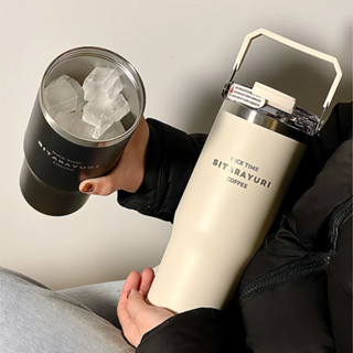 手提冰霸杯 保溫杯 保溫瓶 咖啡杯 冰壩杯 不鏽鋼保溫杯 隨手杯 環保杯 隨行杯 隨行便攜保溫吸管水杯