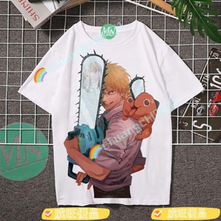 威旺優品FD鏈鋸人 衣服 電鋸人圓領周邊短袖二次元T恤男女鏈鋸人漫畵女波奇塔日係動漫cos ELRV