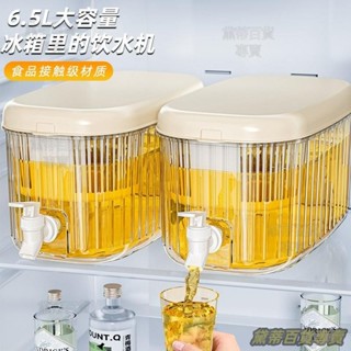 臺灣熱賣💕冷水壺帶水龍頭濾網大容量冰箱涼水壺冷泡桶冷藏水果茶飲料桶傢用