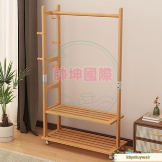 可移動衣架落地立式簡易衣櫃臥室衣服置物架多功能家用收納衣帽架 掛衣架 收納衣帽架 衣帽架 衣櫥 吊衣架