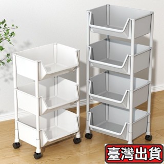 ✨臺灣出貨🌈臺灣寄出 移動書架 置物架落地 兒童小書櫃 小推車收納架 開學必備 收納推車 小推車 置物推車 書架