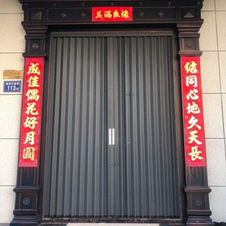 【客製化】【2282人好評】金剛網折疊紗門防盜防蚊蟲貓狗鋁合金高鐵軌推拉式隱形折疊紗窗門