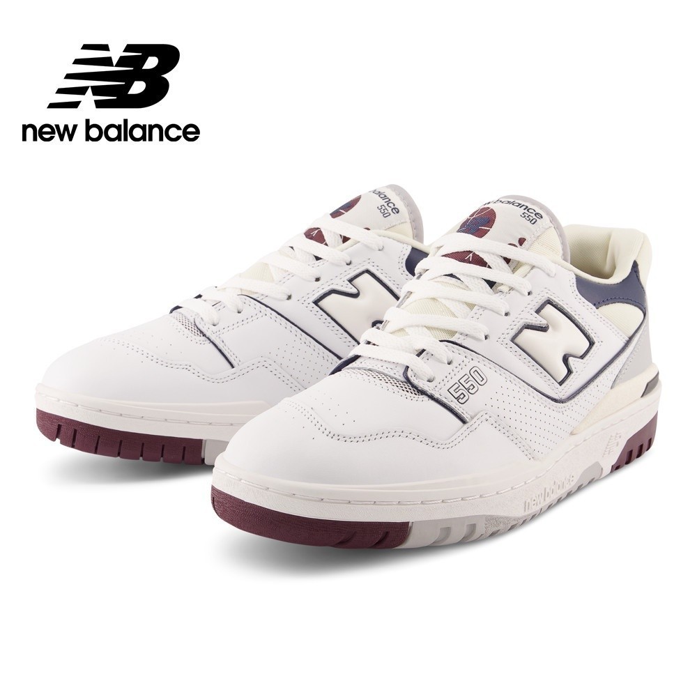 【New Balance】 NB 復古運動鞋_中性_白靛藍_BB550PWB-D楦 550