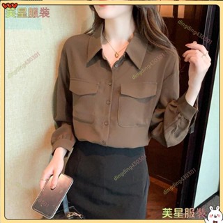 🌸臺灣限時低價🌸雪紡襯衫女士2025年新款秋季打底衫氣質職業長袖襯衣時尚洋氣上衣襯衫寬鬆襯衫大尺碼襯衫FF