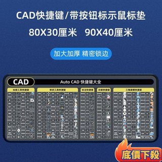 ✨熱銷推薦CAD快捷鍵鼠標墊加厚辦公快捷鍵大全護腕小號ps做圖cad桌麵滑鼠墊 軟體快速鍵 滑鼠墊 大桌墊 捷鍵滑鼠桌