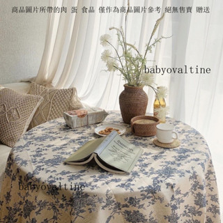 【店鋪熱銷】棉麻小清新ins桌布少女心書桌學生宿舍長方形布藝日系簡約餐桌布