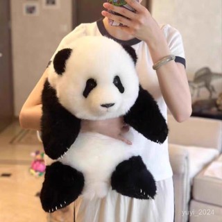 熊貓公仔💥花花模擬熊貓公仔可愛果賴衕款毛絨玩偶客廳擺件攝影道具兒童禮物熊貓紀念品四川花花萌蘭玩偶模擬大熊貓公仔毛絨玩具