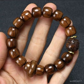🎁緬甸黃花梨佛珠手串 老型珠手鏈 男女森係 佩戴小眾情侶