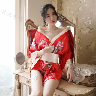 臺灣齣貨性感睡衣透明大碼日式和服情趣內衣透視激情誘惑製服調情衣服套裝