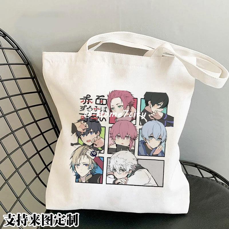 🔥桃園出貨🔥藍色監獄周邊 藍色監獄周邊單肩手提帆布包蜂樂回潔世一動漫藍鎖學生書包購物袋 交換禮物