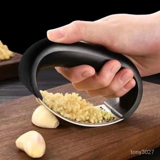 🔥清倉促銷🔥家用手動剝蒜器 大蒜撥蒜頭去皮器 去皮搓蒜器 廚房剝蒜工具特厚壓蒜神器優質不銹鋼切拍蒜末蒜蓉搗碎搗211