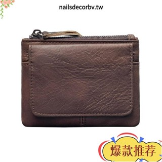 限時特惠 NAILSDECORRFID錢包,多卡座椅真皮零錢包,極簡主義超薄迷你儲物袋婦女