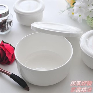 🌺臺灣限時低價🌺骨瓷保鮮碗泡麵碗早餐碗保鮮盒陶瓷帶蓋大號隔水燉蒸蛋羹蒸菜燉盅