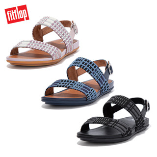 【FitFlop】GRACIE ART-DENIM BACK-STRAP SANDALS可調整式扣環後帶涼鞋-女(多色)