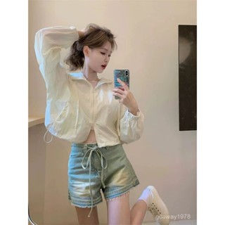 婷婷辣妹女裝店⭐ 臺灣出貨 防曬衣 女 薄款 外套 2025年 夏季 新款 小個子 短款 輕薄透氣 連帽 上衣 開衫