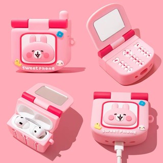 卡娜赫拉 大哥大 化妝鏡 適用於AirPods 4保護殼 Pro2耳機殼 1/2代耳機套 3代保護套 全包耳機保護殼