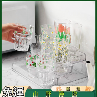 SYMT-亞克力桌面化妝品指甲油膠香水收納架階梯式置物臺多層擺臺展示架