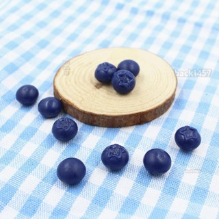 50 件人造藍莓水果模型假 PVC 藍莓食品模型廚房裝飾