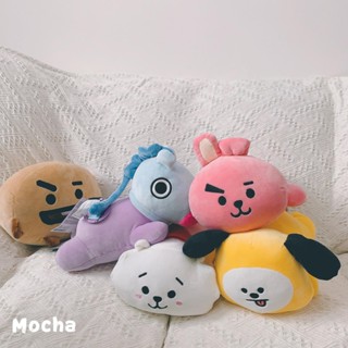 正版代購BT21防彈少年團玩偶BTS羽絨棉趴姿公仔毛絨玩具抱枕午睡午休枕