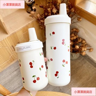 臺灣出貨 可愛咖啡杯 吸管杯 防漏保溫杯 保溫瓶 大象杯保溫瓶 304不鏽鋼保溫杯 水壺500/750ml 保溫杯環保