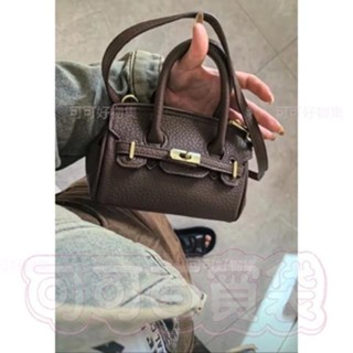 【可可】時尚百搭鉑金凱莉包包女2025春夏新款流行復古迷你手提包斜挎女包大容量通勤百搭