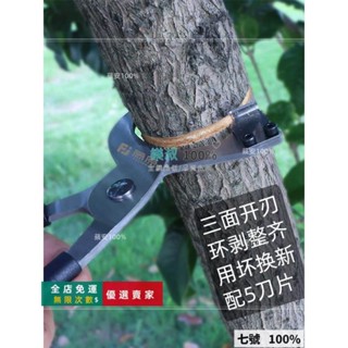 🔥臺灣出貨 藤原環割刀環剝剪器鉗騸蘋果棗樹果樹剝皮刀園林工具割樹皮開甲刀
