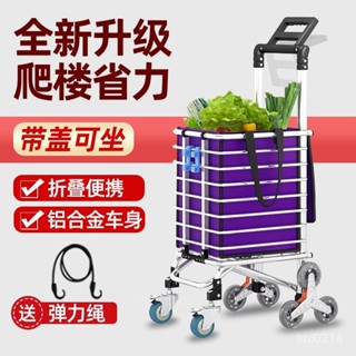 [限時促銷 臺灣熱賣]爬樓買菜車購物車家用便攜拉桿手拉車可折疊小推車拖車
